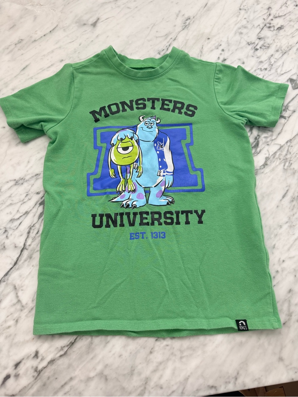 Rags Monsters University Green Graphic Short-Sleeve Tee 5 / 6